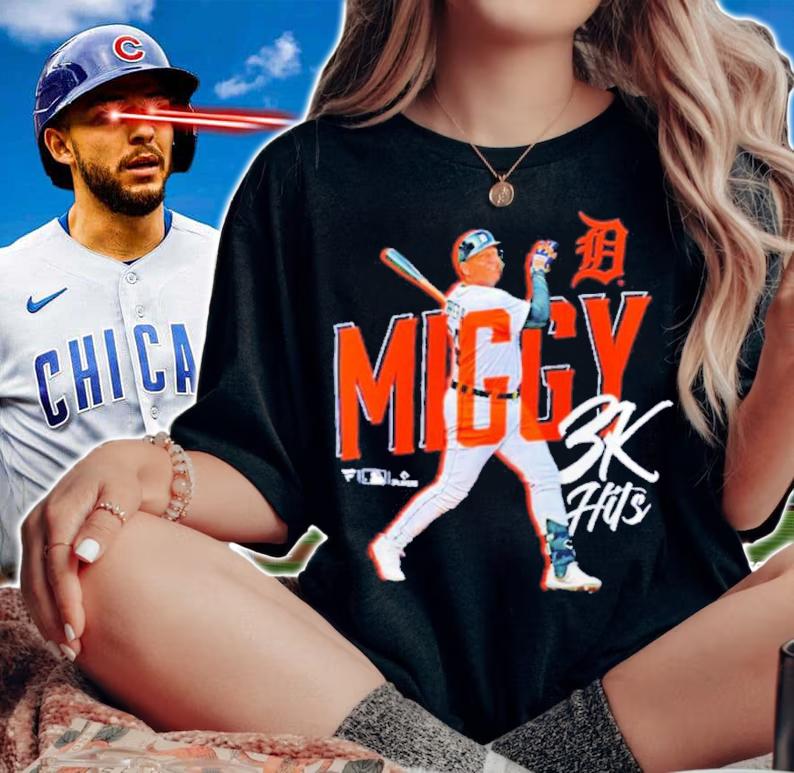 Miguel Cabrera Detroit Tigers Mr Miggy 3000 Baseball Signatures Shirt