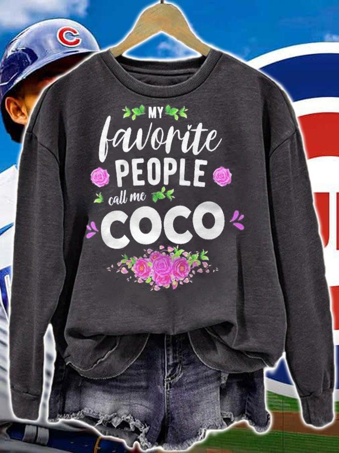 My Favorite People Call Me Coco Grandma Shirt sweatshirt