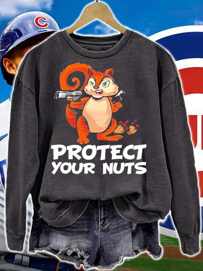 Protect Your Nuts Cool Squirrel T-Shirt sweatshirt