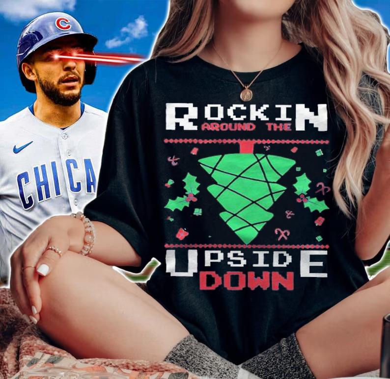 Rockin Around The Upside Down Shirt woman shirt