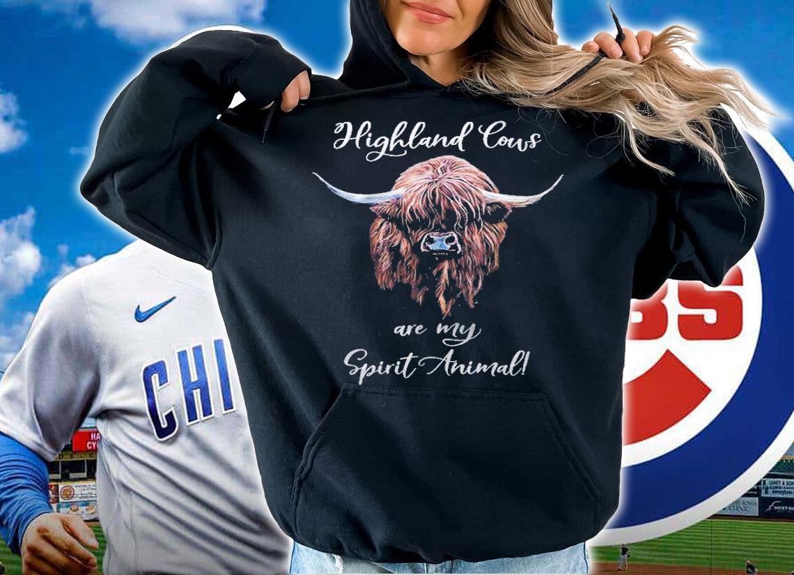 Scottish Highland Cow Spirit Animal Shirt hoodie