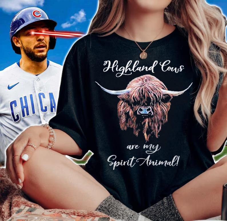 Scottish Highland Cow Spirit Animal Shirt woman shirt