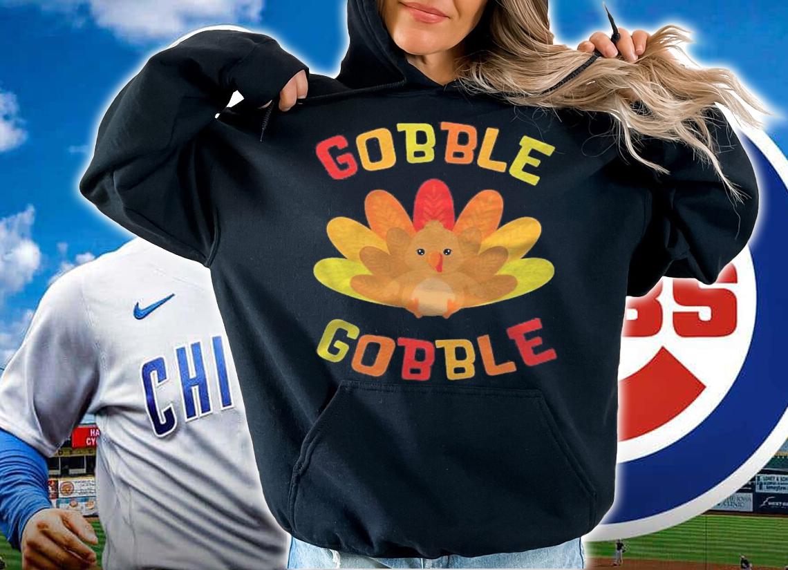 Thanksgiving Toddler Girl Boy Turkey Gobble Kids Shirt