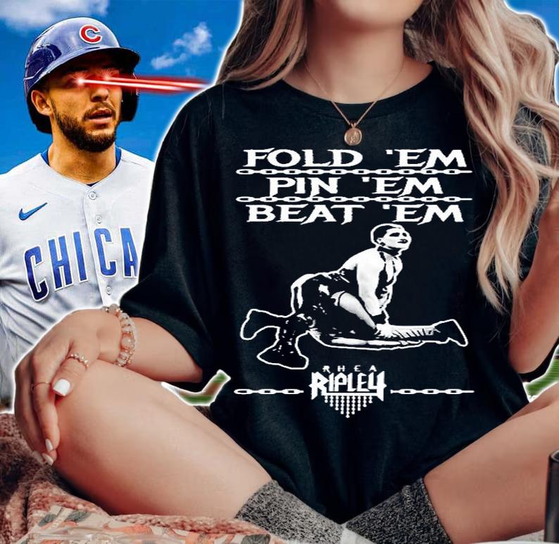 The Wrestledude Fold Em Pin Em Beat Em T-Shirt
