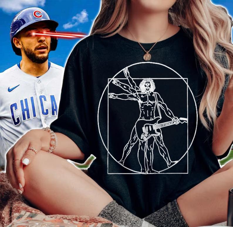 Vitruvian Man Guitar Player Instrument Guitarist Music Lover T-shirt woman shirt