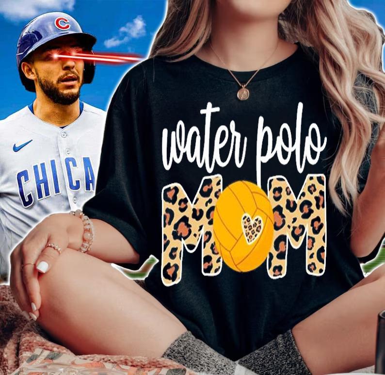 Water Polo Mom Leopard T-Shirt woman shirt