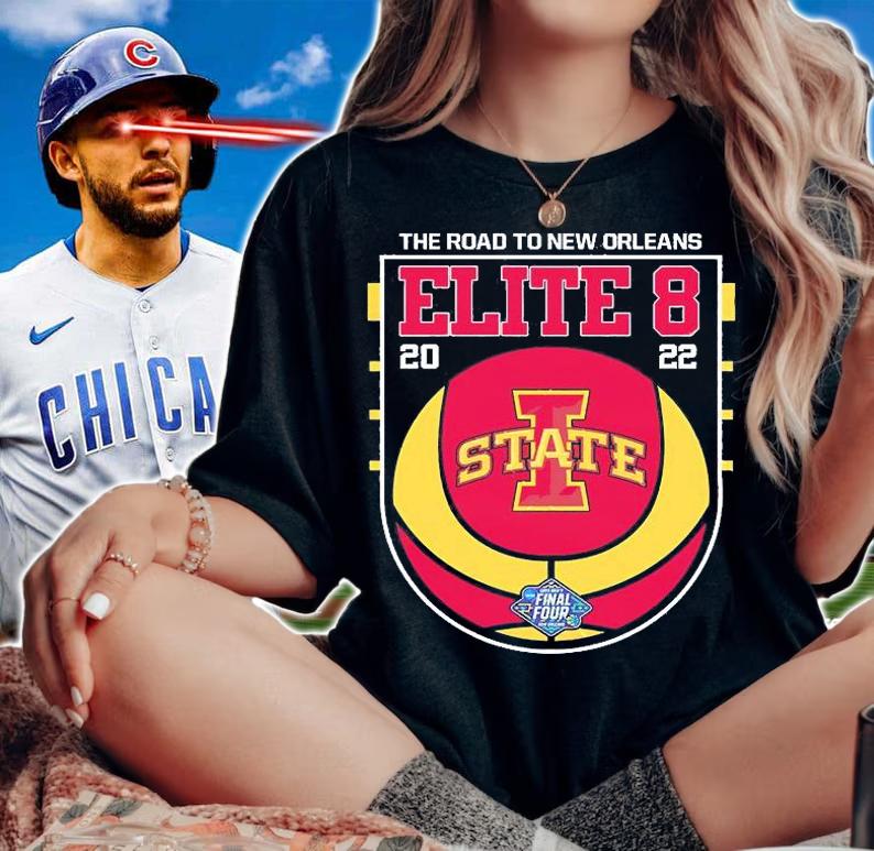 Iowa State Cyclones 2022 Elite Eight NCAA Men's Basketball T-Shirt woman shirt