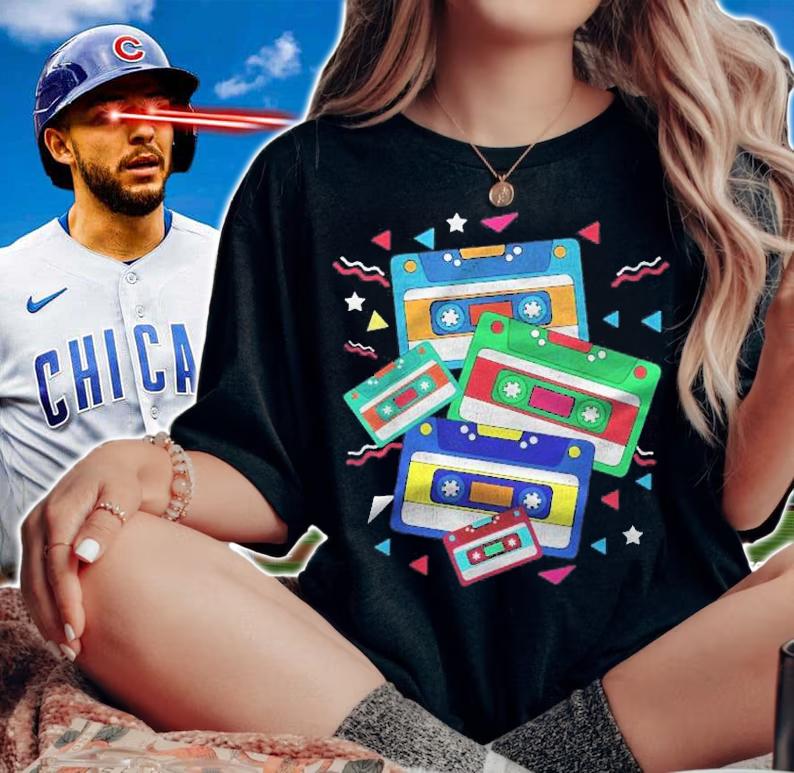 Retro 80S Cassette Tapes Music Shirt woman shirt
