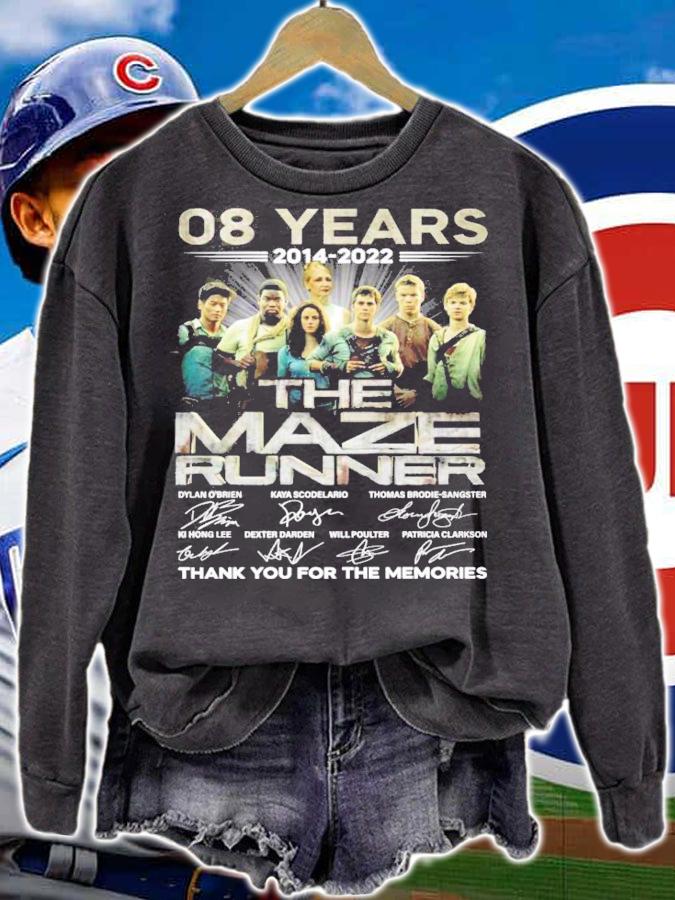 08 years 2014 2022 The Maze Runner signatures t-shirt sweatshirt