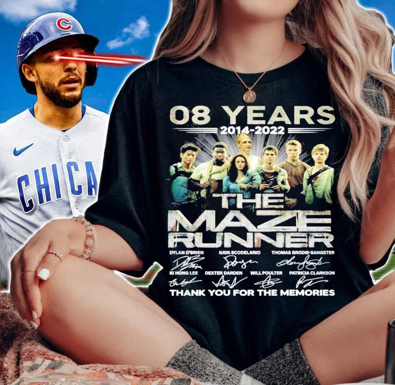 08 years 2014 2022 The Maze Runner signatures t-shirt woman shirt