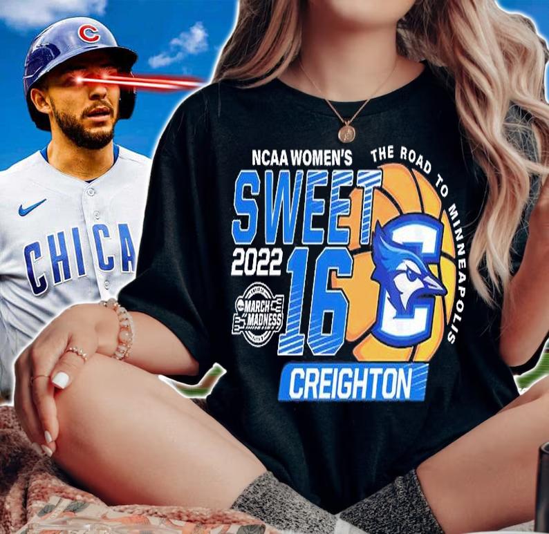 Creighton Bluejays NCAA Women's Basketball Sweet 16 Creighton T-Shirt woman shirt