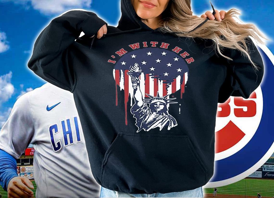 I'm With Her Statue Of Liberty Shirt 4th Of July Gift T-Shirt hoodie
