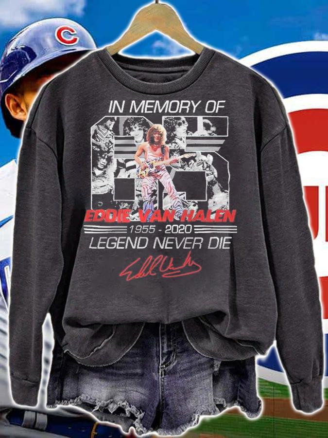 In memory of Eddie Van Halen 1955-2020 legend never die signature shirt