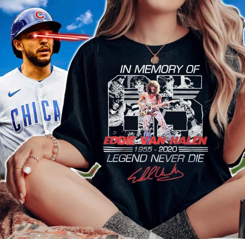 In memory of Eddie Van Halen 1955-2020 legend never die signature shirt