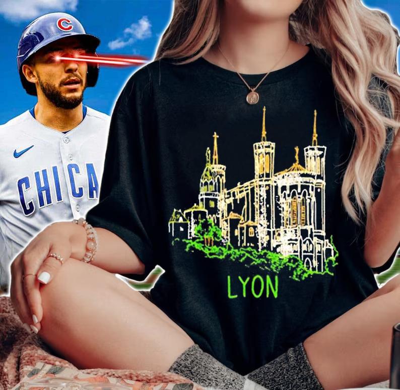 Lyon France Unique Hand Drawn Art Gift Men Women T-Shirt