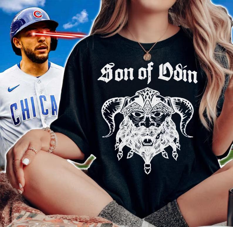 Mens Son Of Odin Viking Warrior Norseman Beard Walhalla North T-Shirt woman shirt
