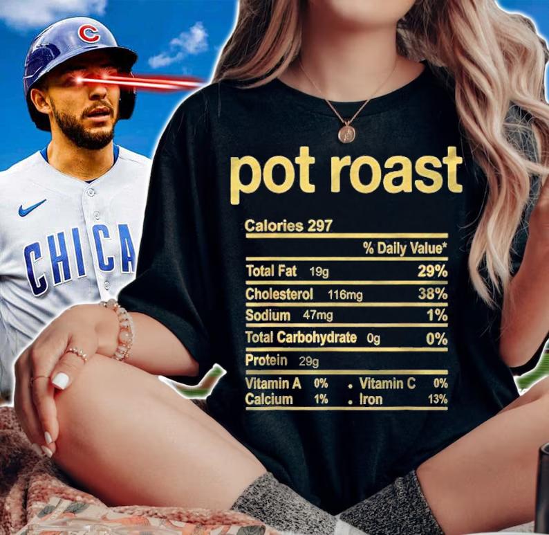 Pot Roast Nutrition Facts Funny Thanksgiving Christmas T-shirt