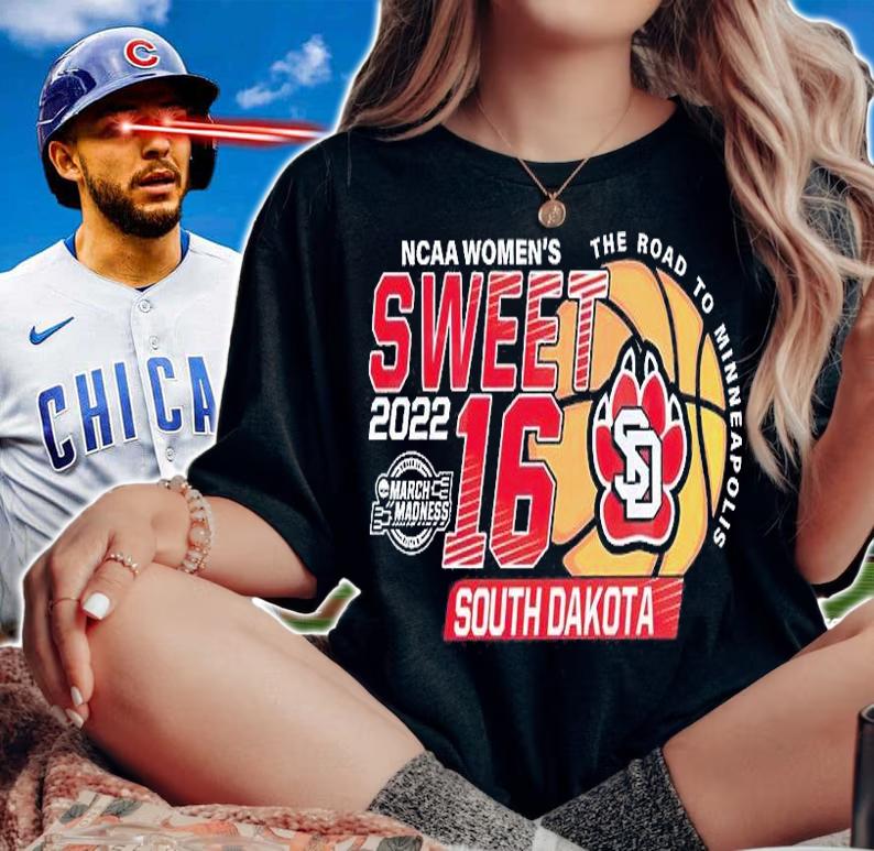 South Dakota Coyotes NCAA Women's Basketball Sweet 16 T-Shirt