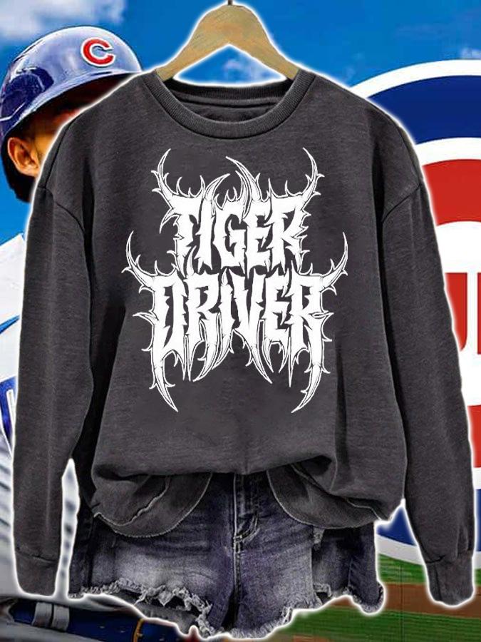 Tiger Driver Metal logo T-shirt