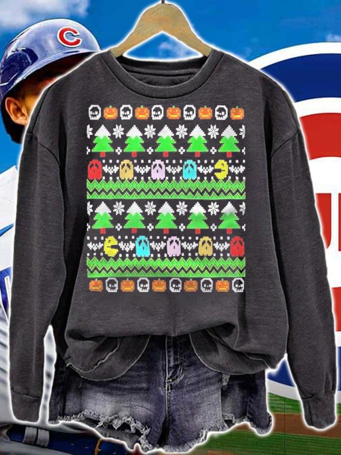 Ghost Xmas Pattern shirt sweatshirt