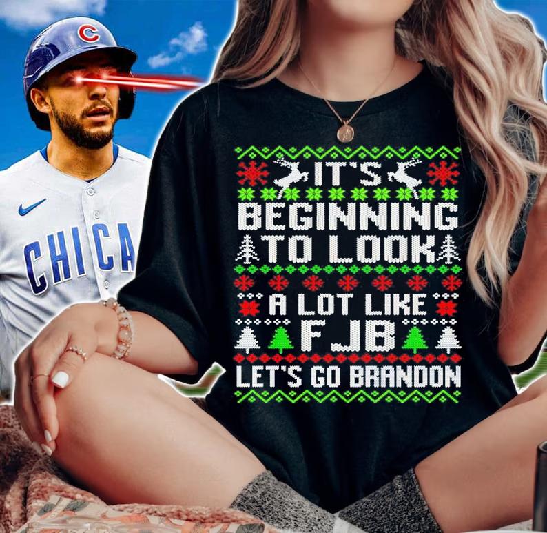 It's beginning to look a lot like FJB let's go Brandon Christmas shirt woman shirt