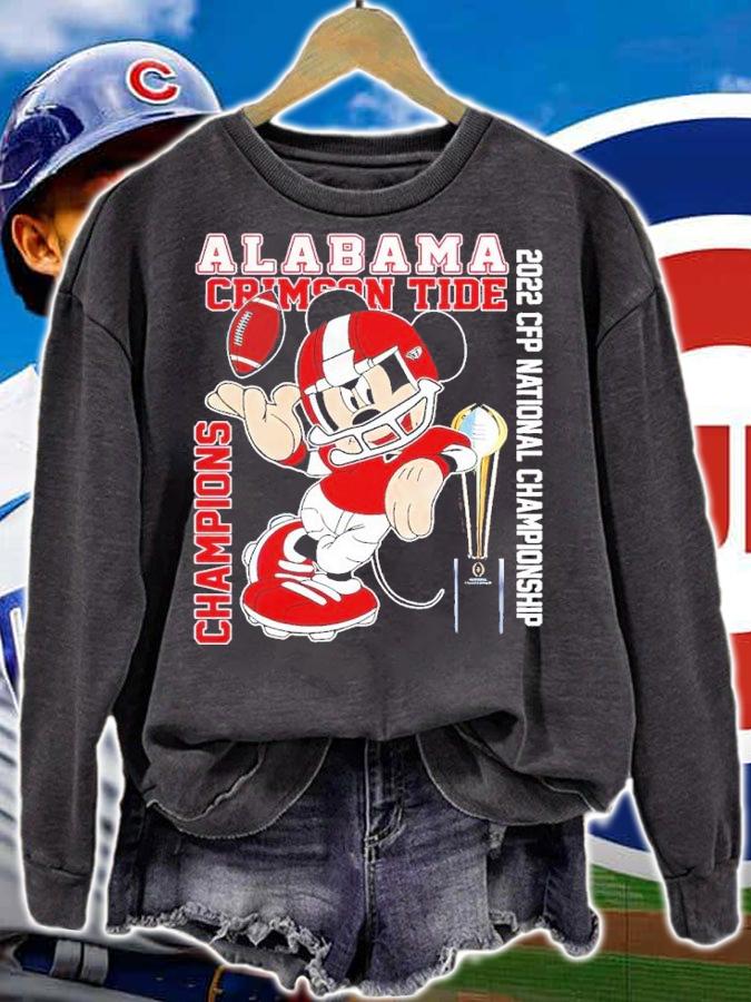 Mickey Alabama Crimson Tide 2022 CFP National Champions NCAA Football Shirt sweatshirt