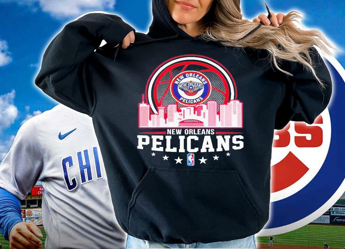 New Orleans Pelicans NBACity Skyline T-Shirt hoodie