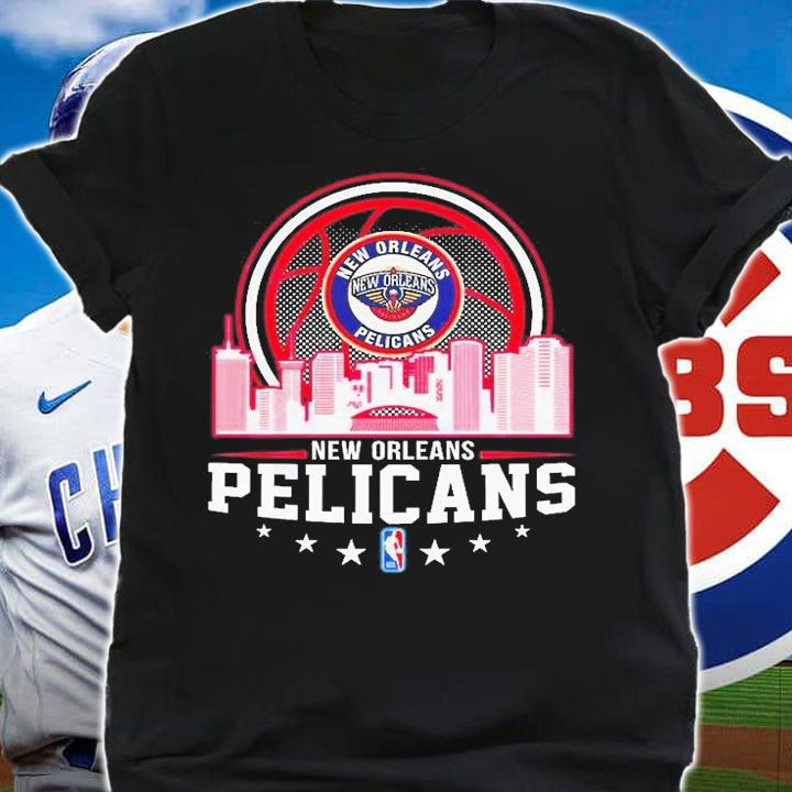 New Orleans Pelicans NBACity Skyline T-Shirt shirt