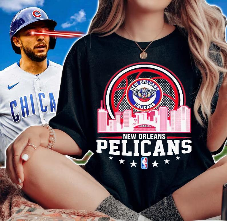 New Orleans Pelicans NBACity Skyline T-Shirt woman shirt