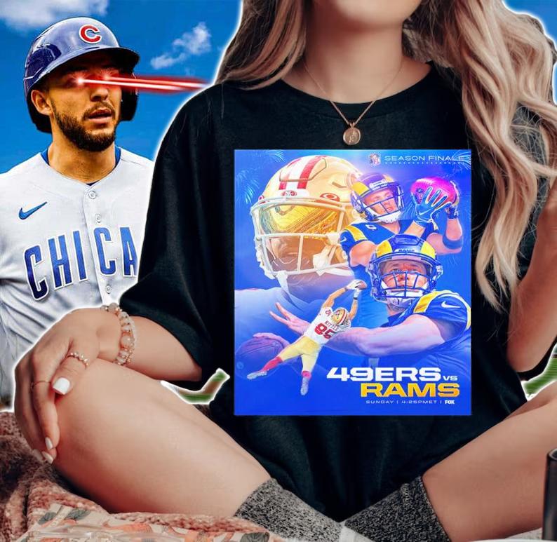 San Francisco 49ERS vs Los Angeles Rams NFL Season Finale shirt woman shirt