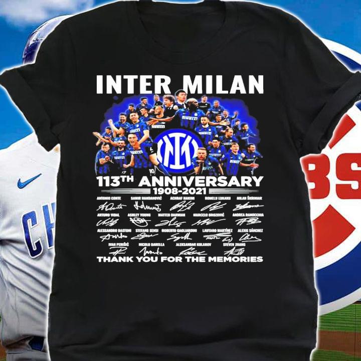 Inter Milan 113th anniversary 1908-2021 signature shirt