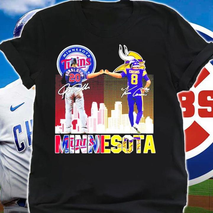 Minnesota Donaldson vs Cousins signatures t-shirt shirt