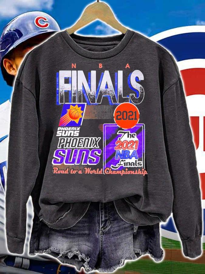 NBA Finals Phoenix Suns 2021 road to a world championship shirt sweatshirt