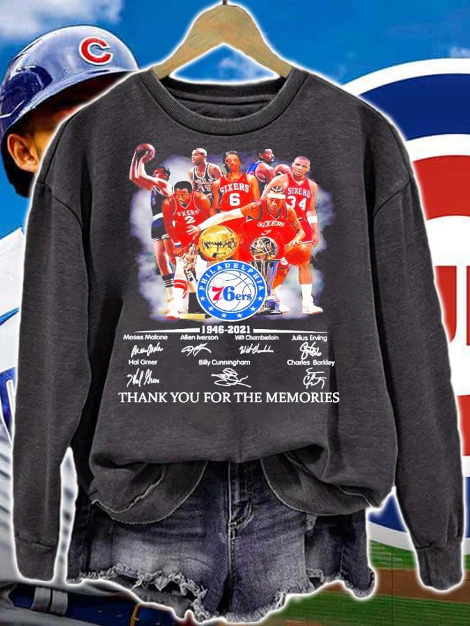 Philadelphia 76ers 1946-2021 signature shirt sweatshirt