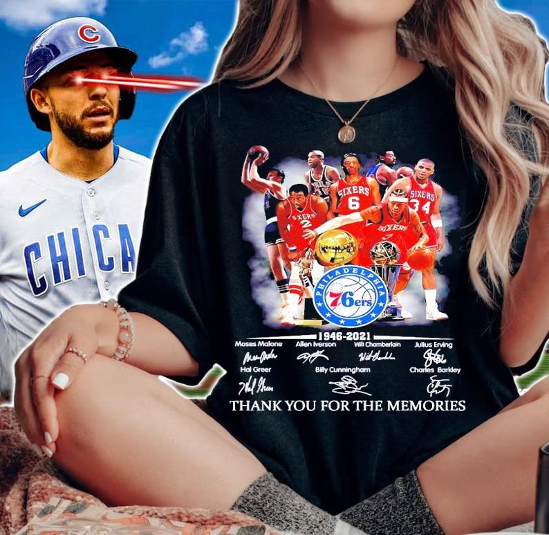 Philadelphia 76ers 1946-2021 signature shirt woman shirt