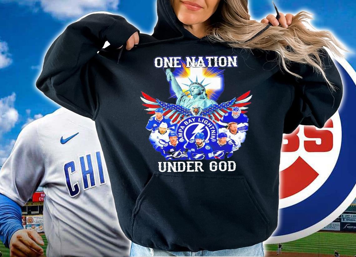 Tampa Bay Lightning hockey one nation under god shirt