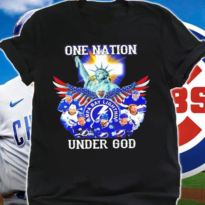 Tampa Bay Lightning hockey one nation under god shirt