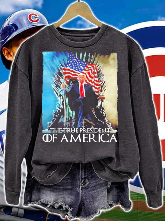 The True President Of America Game Of Thor Trump shirt sweatshirt