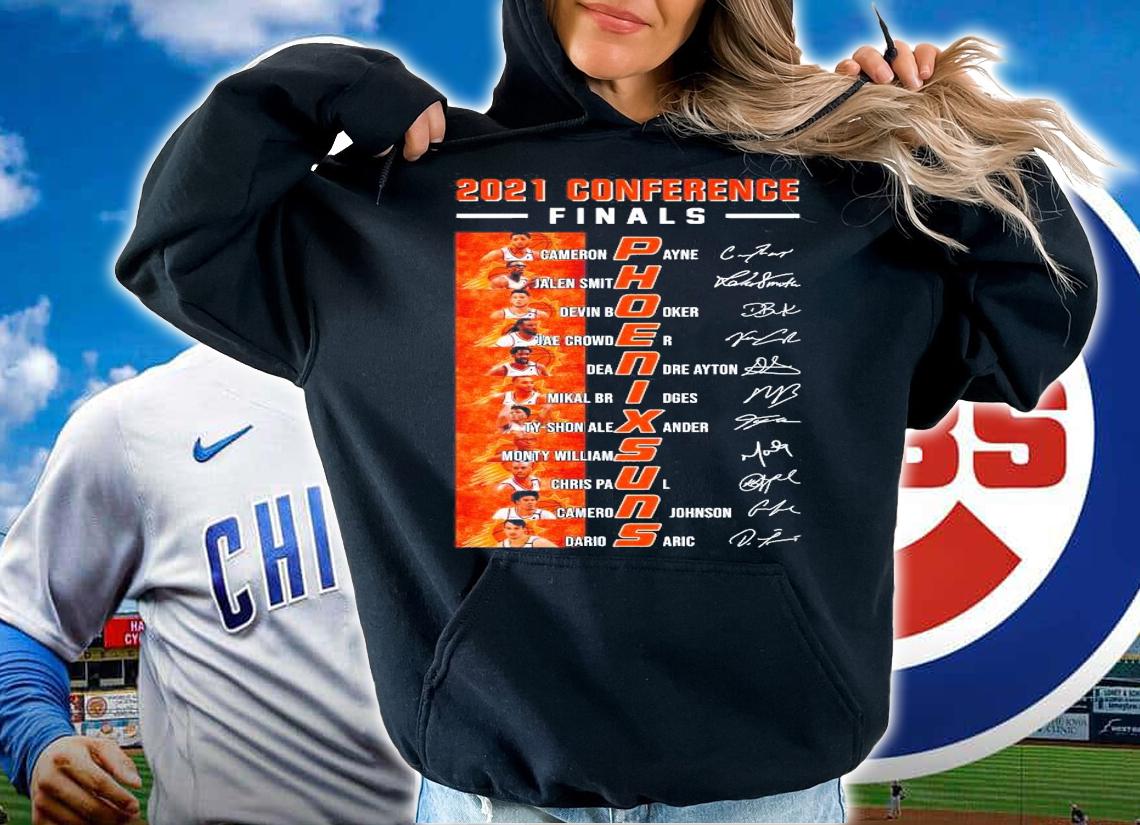 2021 Conference Finals Phoenix Sun team player signature shirt