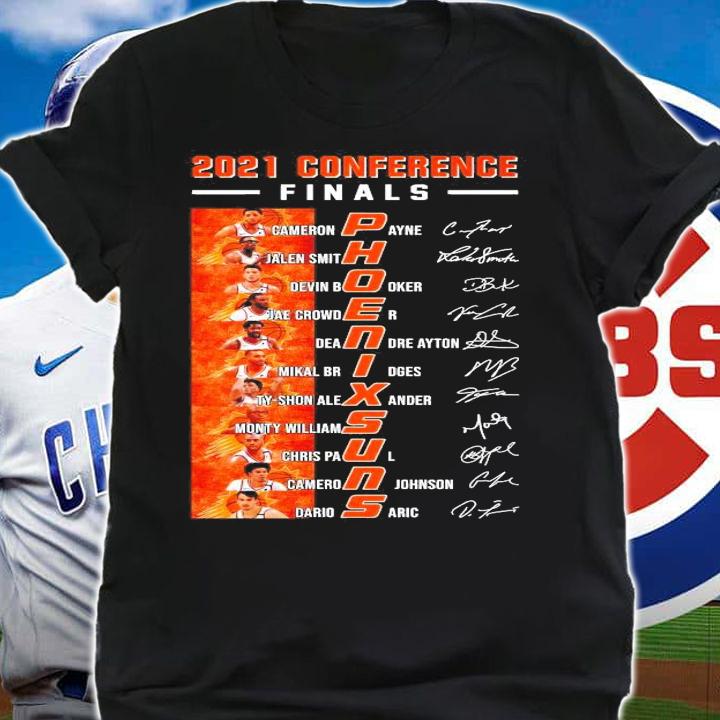 2021 Conference Finals Phoenix Sun team player signature shirt
