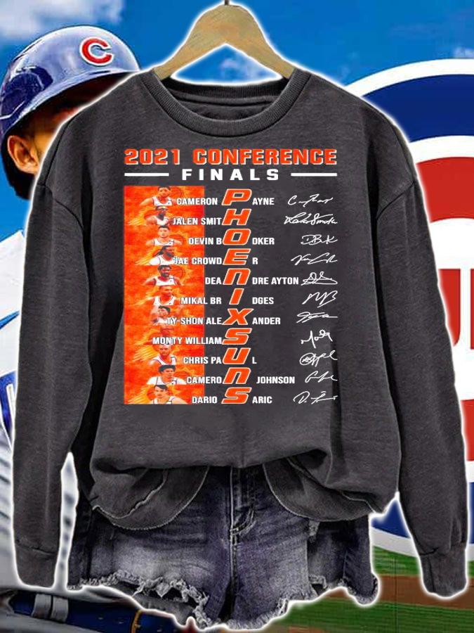2021 Conference Finals Phoenix Sun team player signature shirt