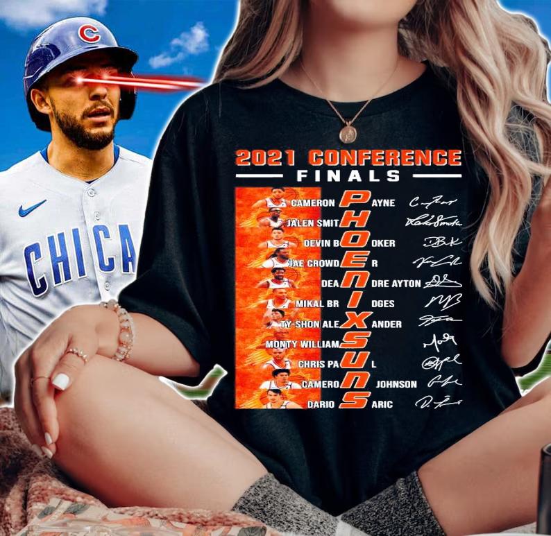 2021 Conference Finals Phoenix Sun team player signature shirt