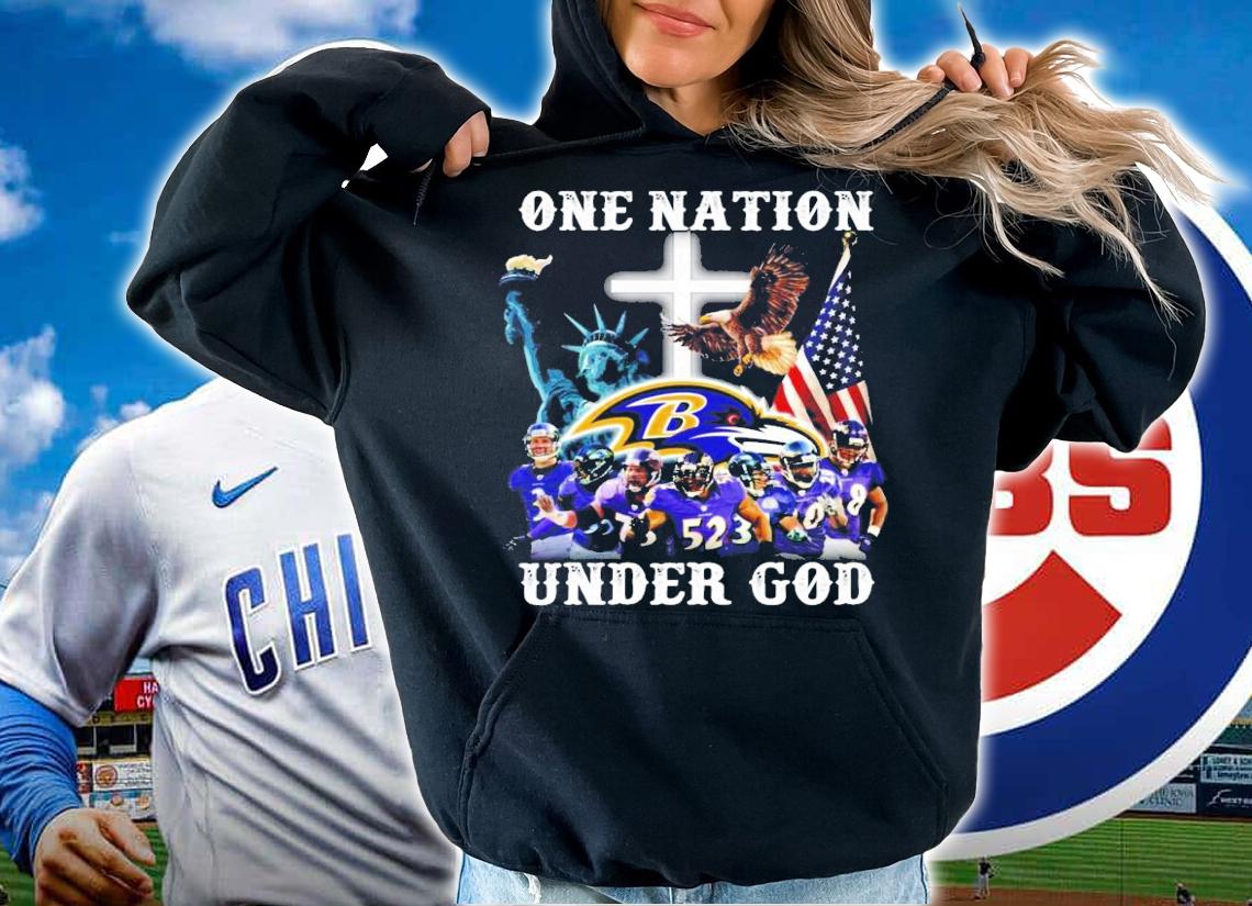 Baltimore Ravens one nation under god shirt hoodie