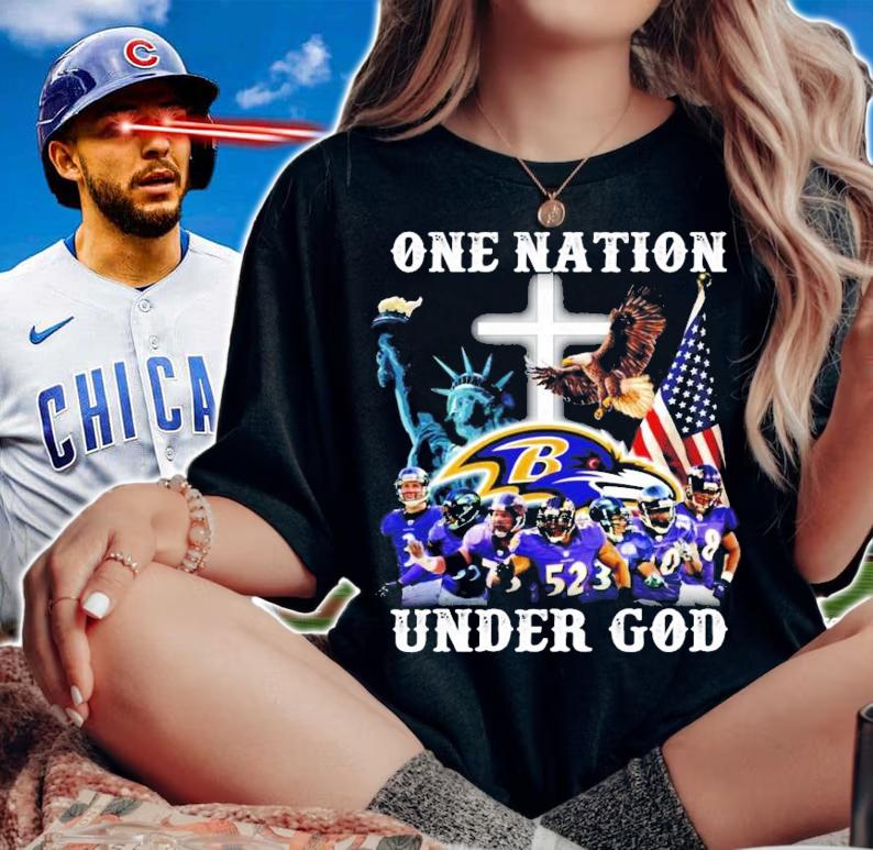 Baltimore Ravens one nation under god shirt woman shirt