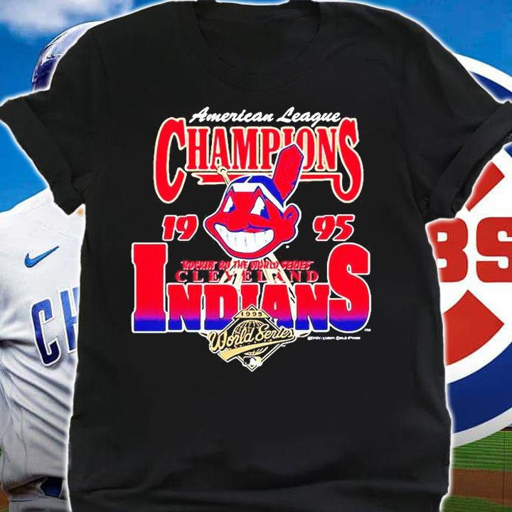 Chief Wahoo American league Champions 1995 Indians T-shirt shirt