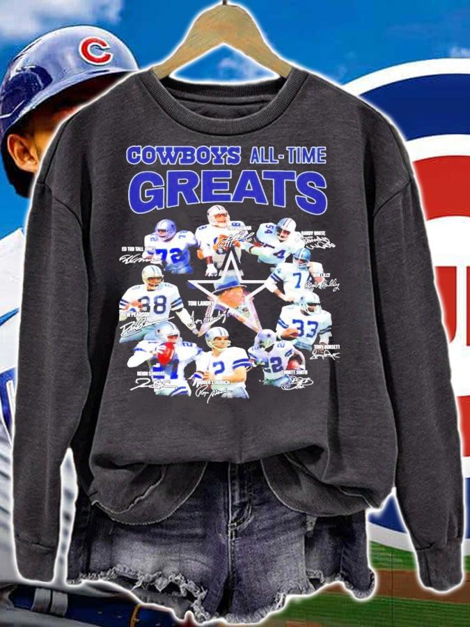 Dallas Cowboys all time Greats all team signatures shirt sweatshirt