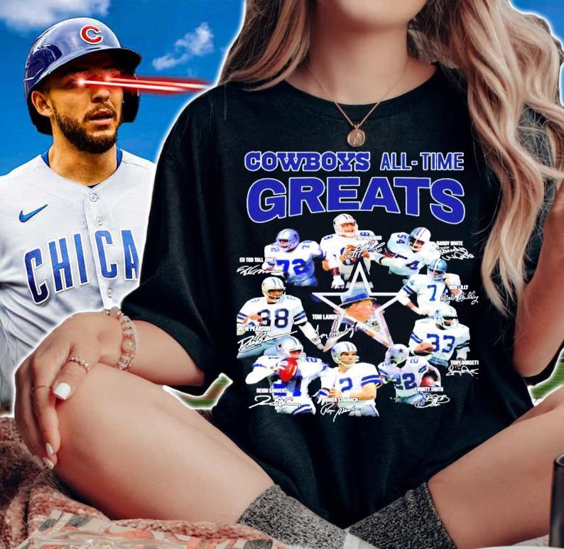 Dallas Cowboys all time Greats all team signatures shirt woman shirt