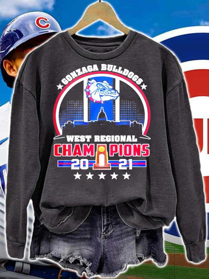 Gonzaga Bulldogs west regional Champions 2021 shirt sweatshirt