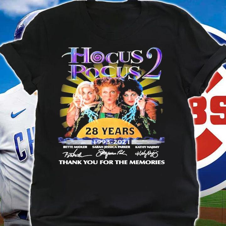 Hocus Pocus 2 28 years 1993-2021 signature t-shirt