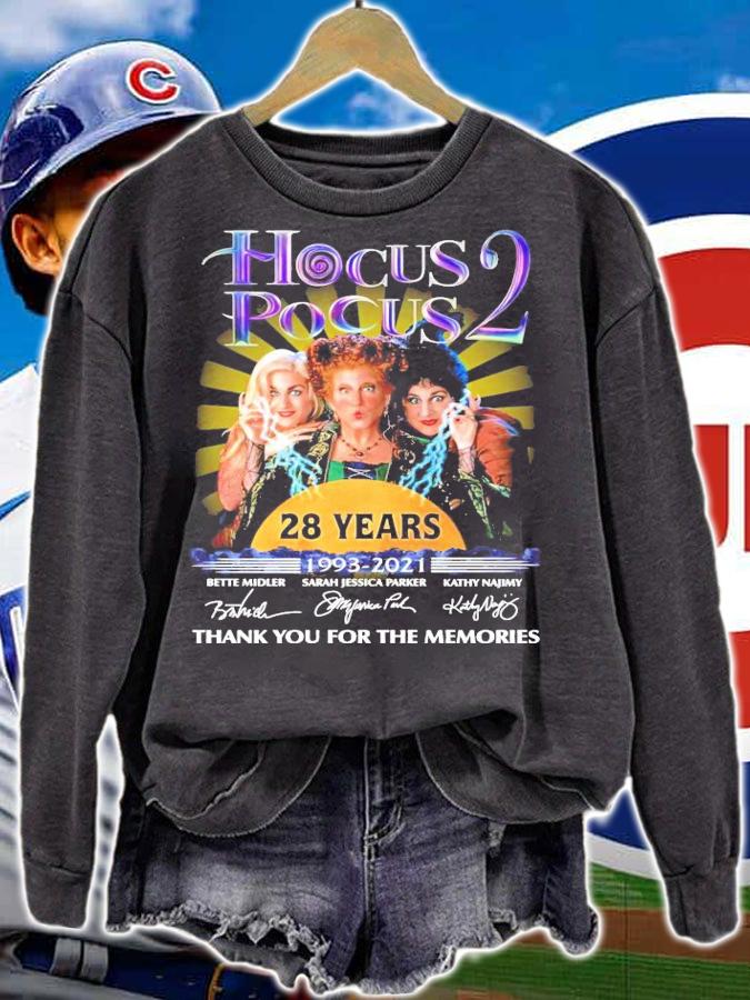 Hocus Pocus 2 28 years 1993-2021 signature t-shirt